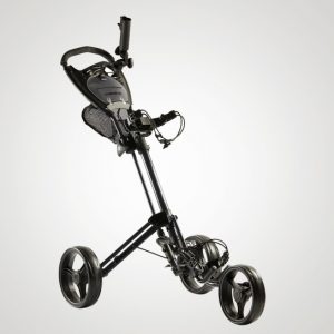 Three-Wheel Compact Golf Trolley - Black