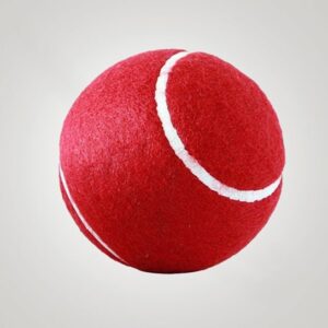 Red generic tennis ball